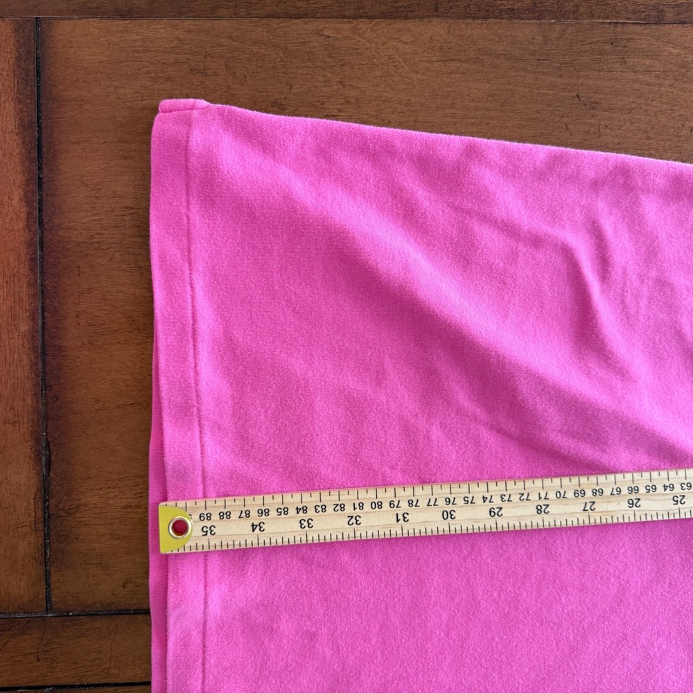 Ralph Lauren Pink Cotton Pique Polo Shirt Dress XL Navy Blue Pony Logo Short Slv - Picture 6 of 6